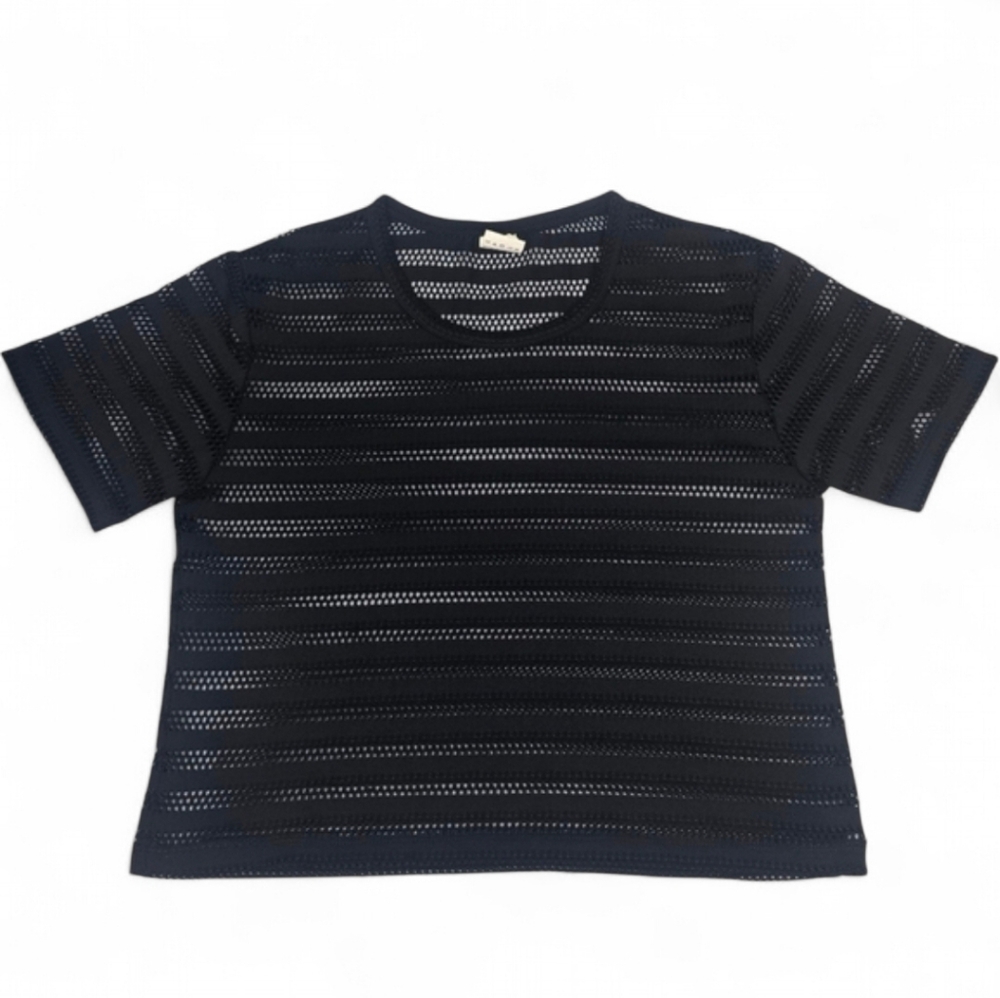 ZYIA Active Perforated Laser Cut‎ Cropped Top Size Medium